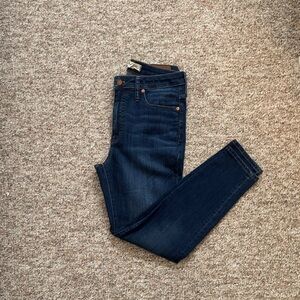 Madewell Dark Blue Women's Jeans - curvy high rise skinny